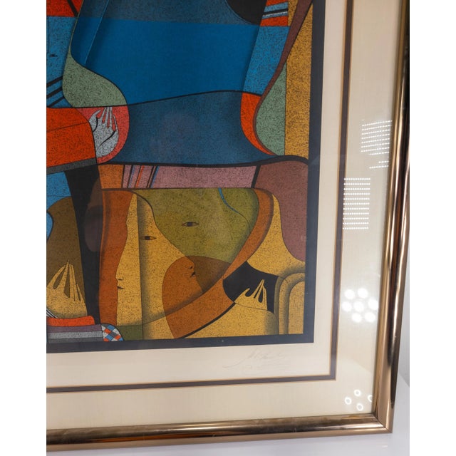 20th Century Cubist Modernist Lithograph Print by Mihail Chemiakin For Sale In New York - Image 6 of 12