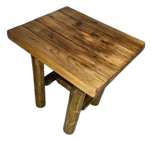 Mid 20thc Hickory Side Table