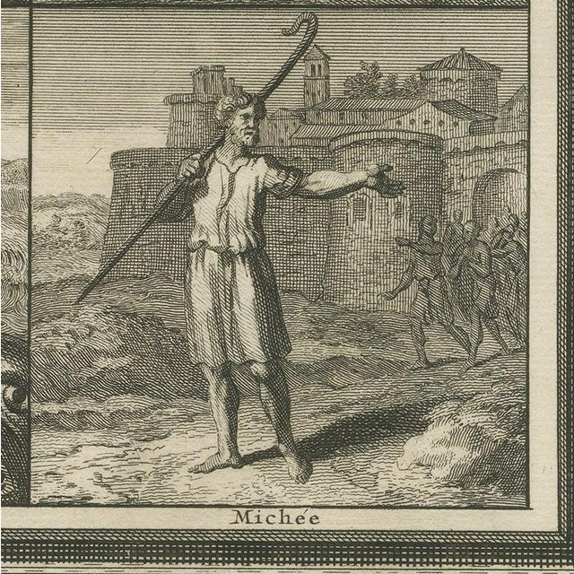 Pieter Mortier, Daniel's Last Vision and Six Minor Prophets with Jonah, 1700, Engraving For Sale - Image 4 of 12