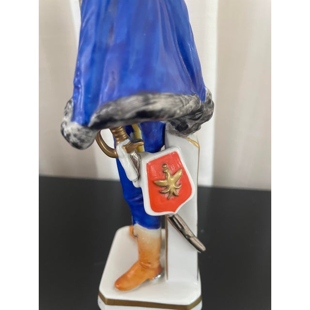 Vintage Porcelain Military Figurine For Sale - Image 9 of 11