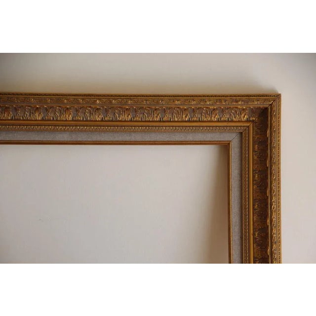 Rococo Giltwood Frame Painting, France, 1950s For Sale - Image 3 of 13