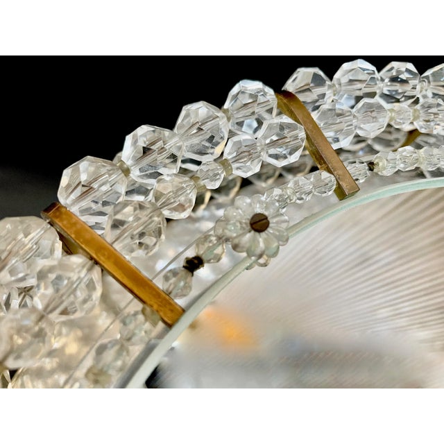 Austrian Round Illuminated Wall Mirror with Brass Details by Emil Stejnar for Rupert Nikoll, 1950s For Sale - Image 13 of 15