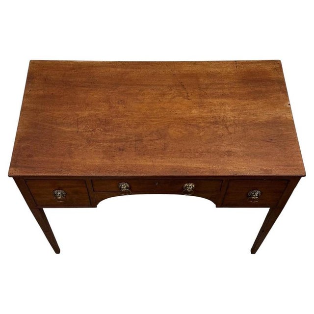 18th Century English Mahogany Writing Table For Sale - Image 3 of 12