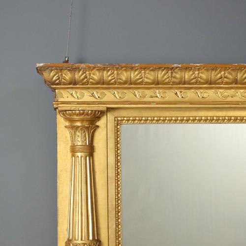 Antique Restoration Carved Gilded Wood Mirror, Italy, 19th Century For Sale - Image 3 of 10