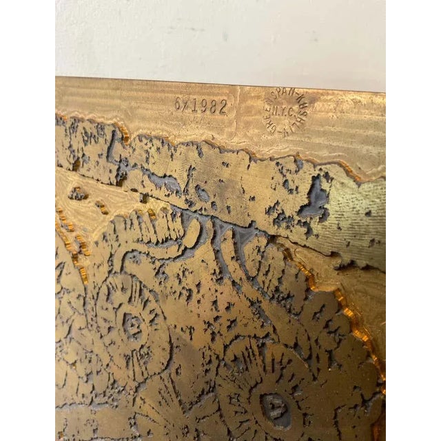 1960s Bronze Printing Plate of Owl For Sale In New York - Image 6 of 9