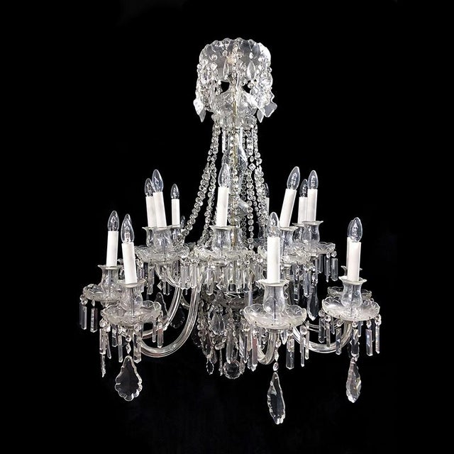 Murano Glass Chandelier, 1950s For Sale - Image 4 of 4