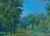 1980s Ukrainian Impressionism: Forest Landscape Oil Painting, 1980s For Sale - Image 4 of 6