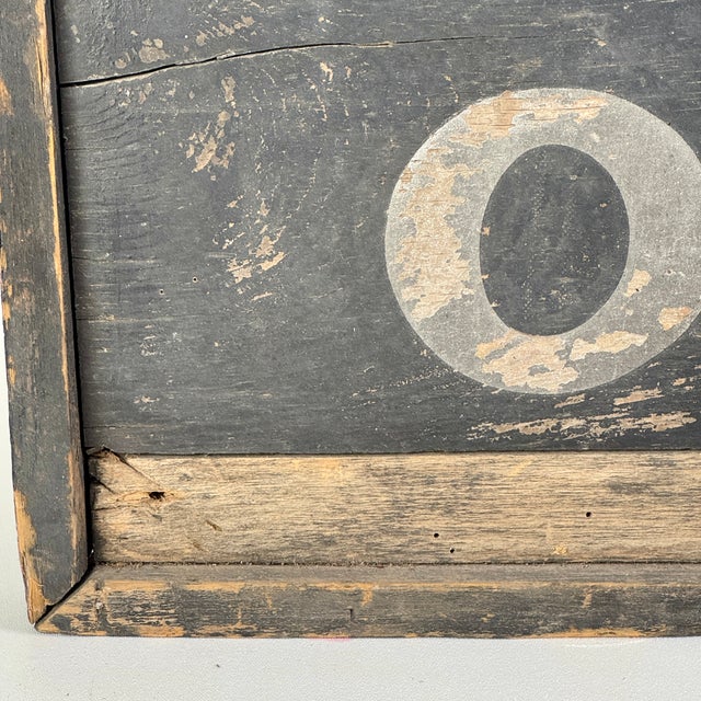 A Gorgeous Early Wood Double Sided Trade Sign Advertising "j.a. Stone Law Office" For Sale - Image 4 of 13