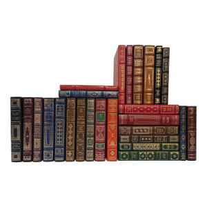 1980s Vintage Franklin Library, Signed First Edition Society Collection, Leather Books - 26 Pieces.