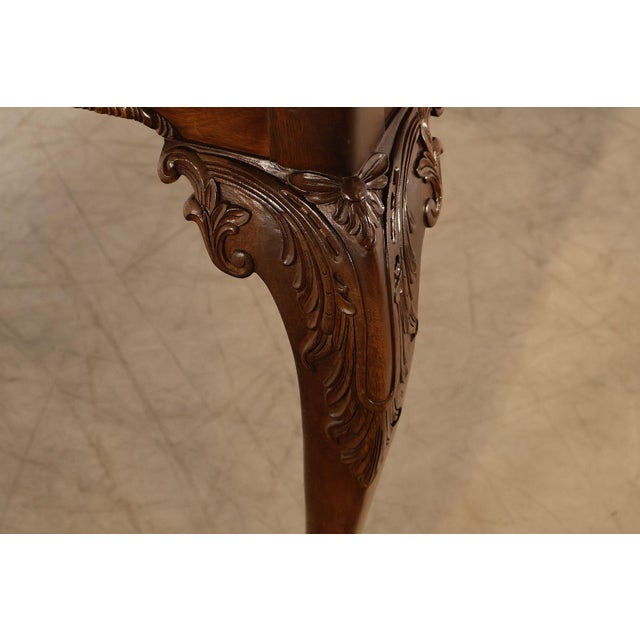 Stickley Chippendale Style Mahogany Expandable Dining Table For Sale In Philadelphia - Image 6 of 18