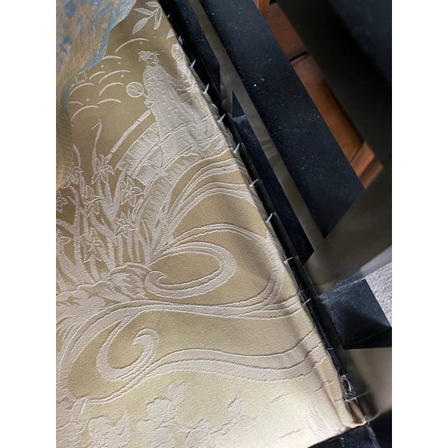 Vintage Chinoiserie Silk Sofa Attributed to Michael Taylor For Sale - Image 14 of 14