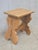 Antique Early 20th Century Swiss Rustic White Oak Alpine Style Stools For Sale - Image 10 of 13