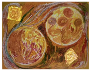 Rosetta Vercellotti, Mondi Sconosciuti, 2020, Acrylic on Canvas