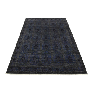 Modern Rug 8’2” X 10’2” Gray Wool Hand-Knotted Carpet