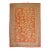 Antique Zabihi Collection Oushak Coral Red Rug For Sale