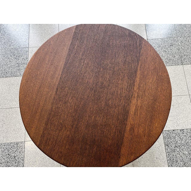 Wood 1920s Dutch Art Deco Tiered White Oak Side Table For Sale - Image 7 of 13