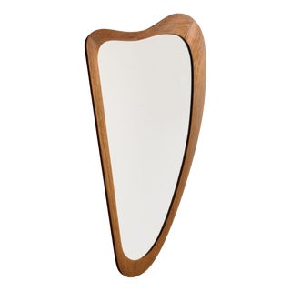 Teak Framed Mirror, 1960s For Sale