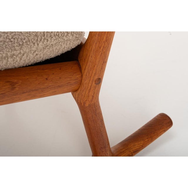 Wood Danish Rocking Chair by Hans Olsen for Juul Kristensen, 1960s For Sale - Image 7 of 14