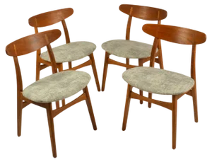 Oak Ch30 Dining Chairs attributed to Hans J. Wegner for Carl Hansen & Son, 1954, Set of 4