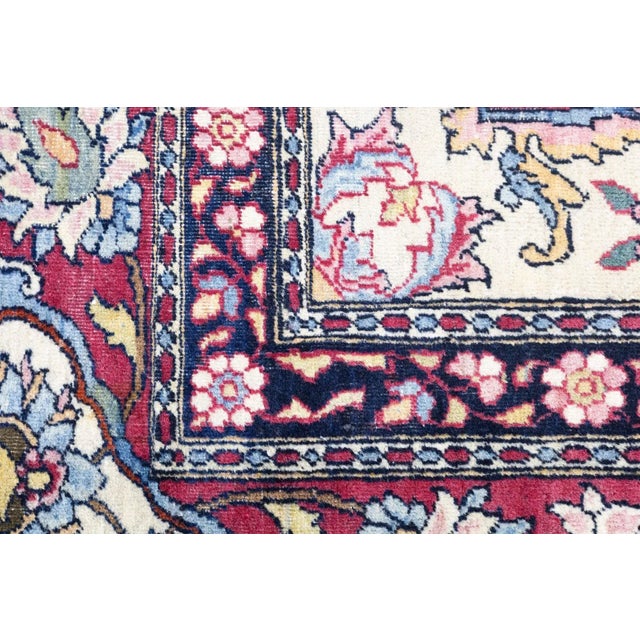 Antique Tehran Rug 4'7'' x 7'3'' For Sale - Image 9 of 12