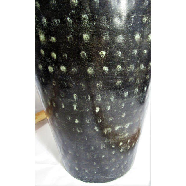 Late 20th Century Vintage Tall Metal Vase, India For Sale - Image 11 of 11