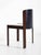 Four chairs created by joe colombo in 1966 for pozzi. Lacquered wood and padded skai. Ref. I colombo. Joe colombo...