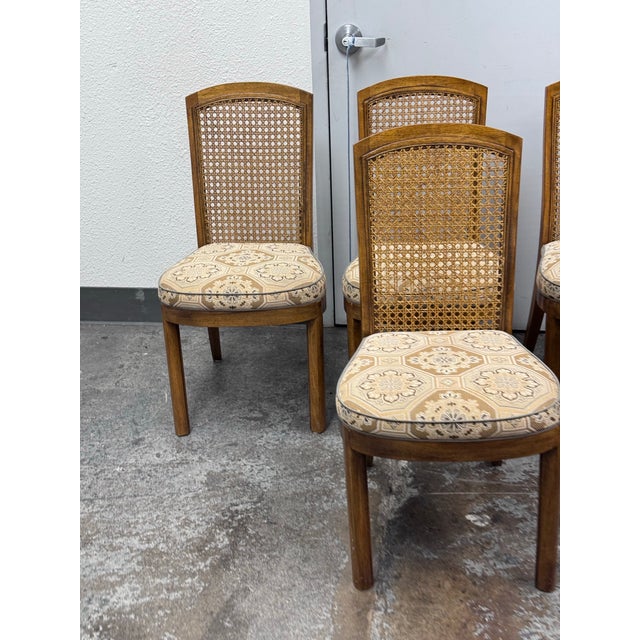 Drexel Heritage Accolade Collection Cane Back Dining Side Chairs, Set of Four For Sale - Image 12 of 12