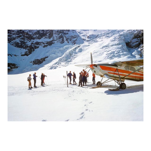 Toni Frissell 'Ski Plane' Archival Pigment Print Framed in Black For Sale