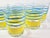 Beachy Lemon and Sky Lowball Glasses- Set of 8 For Sale - Image 6 of 6