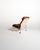 Swedish armchair from the 1960s/1970s with a chromed tubular steel frame and brown leather upholstery. The seat and back...
