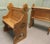 Late 19th Century Arts and Crafts Hall Chairs in the style of Pugin, 1880, Set of 2 For Sale - Image 5 of 10