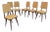 Set of Six Italian Mid-Century Modern Mahogany Dining Chairs For Sale