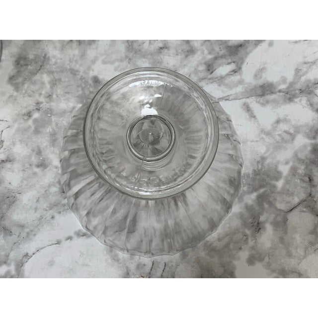 Vintage Scalloped Glass Dessert Pedestal Bowls, Set of Four For Sale In Sacramento - Image 6 of 8