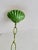 Mid-Century Floral Bouquet 3-Light Chandelier in Green Painted Tole Metal, 1960s For Sale - Image 14 of 16