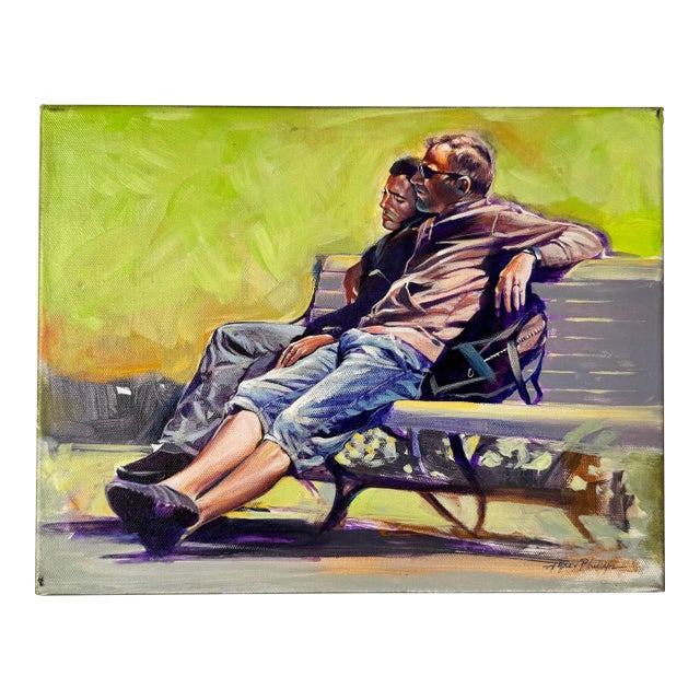 Modern Alfred Phillips " Out " Acrylic on Canvas Painting For Sale