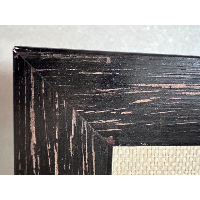 Vintage Burmese Buddhist Scripture on Palm Leaf, Framed For Sale - Image 9 of 11