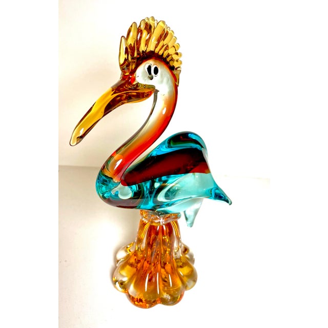 Murano -Mid Century Murano Herron Bird For Sale - Image 4 of 5