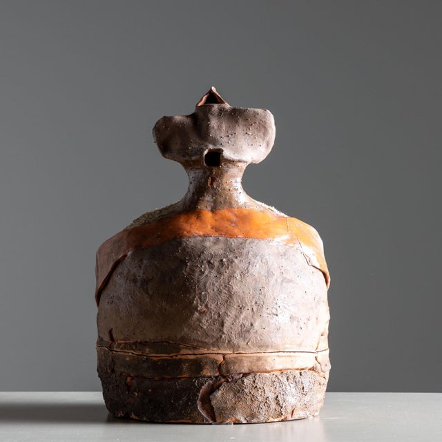 Anthropomorphic Terracotta Sculpture, Italy, dated 1987 For Sale - Image 11 of 18