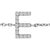 Contemporary 10K White Gold Diamond Accent "E" Initial Charm and Link Bracelet For Sale - Image 3 of 6