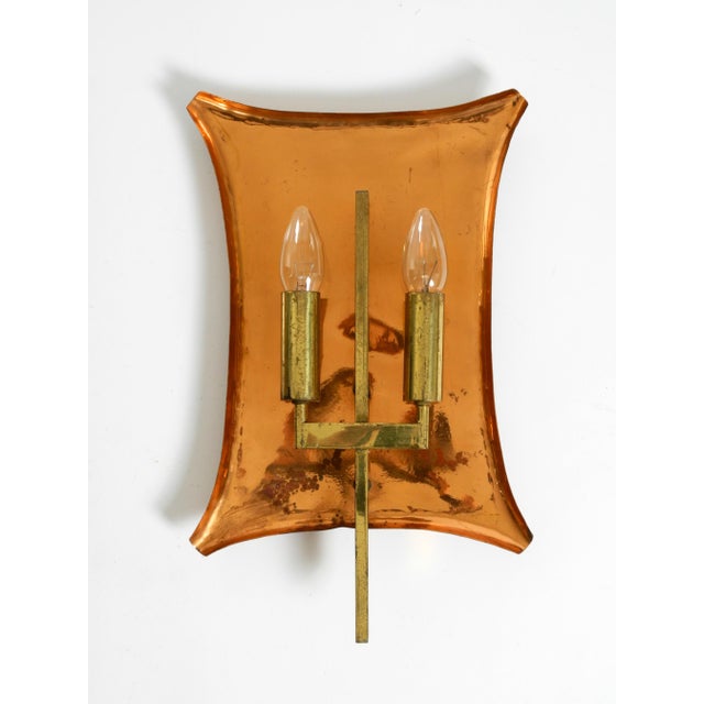 Large Mid-Century Church Wall Lamps in Copper and Brass, 1950s, Set of 2 For Sale - Image 9 of 18
