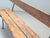 Garden Bench with Delicate Cast Iron Frame and Wooden Slats, 1950s For Sale - Image 14 of 16