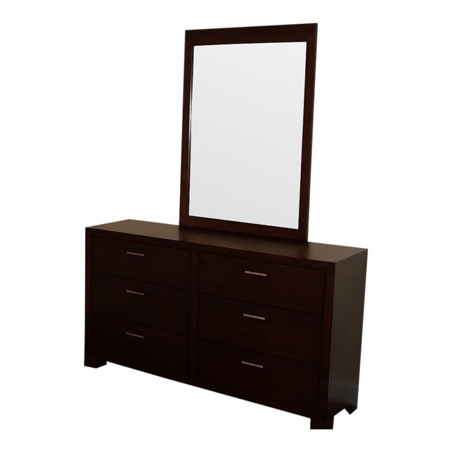 Contemporary Dresser With Detachable Mirror For Sale