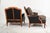 New Ralph Lauren Plaid Tartan Wool and Leather on Vintage Louis XV-Style Versailles Library Chairs - 2 Pieces For Sale - Image 14 of 18