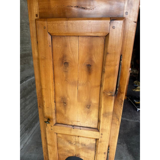 Antique Early 19th Century French Cherrywood Grandfather Clock Case For Sale - Image 16 of 18