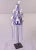 1990s Yoruba Blue and White Beaded Crown on Stand With Birds For Sale - Image 5 of 13