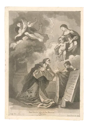 Eglise de San Domeico - Original Aquatint After Fragonard by Abbé de Saint Non 1772