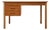 Apartment Sized Mid Century Modern Teak Desk | Compact Danish Writing Desk, C. 1960's For Sale