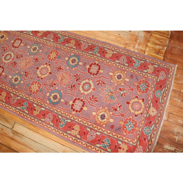 Early 20th Century Purple Narrow Long Turkish Runner - 2'8" x 22'5" For Sale In New York - Image 6 of 9