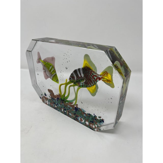 Contemporary Murano Glass Aquarium by Costantini For Sale - Image 3 of 6