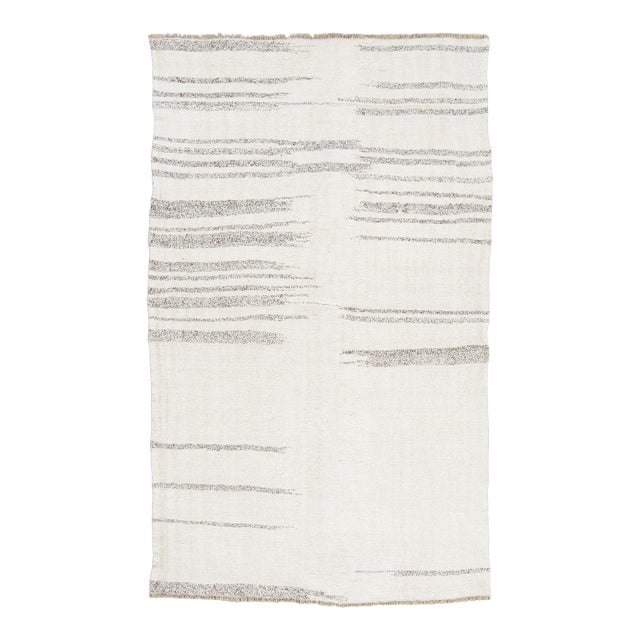 Vintage Turkish Kilim Wool Rug With Stripes Design by Rug & Kilim, 1950-1959 For Sale